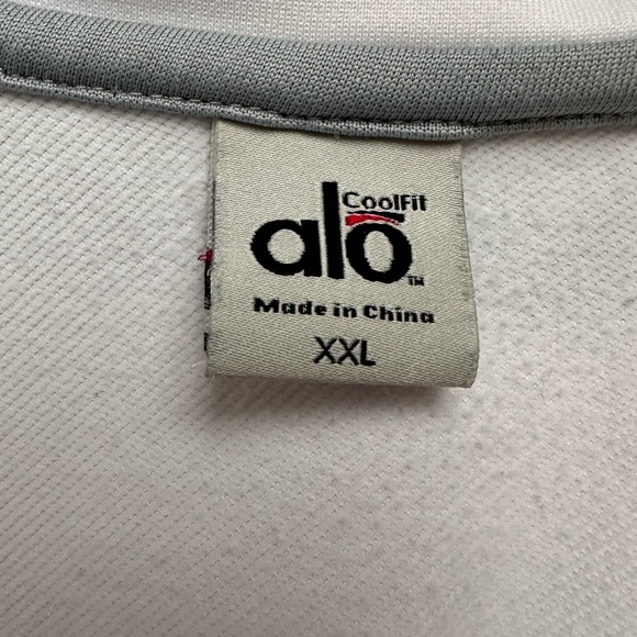 ALO coolfit yoga athletic womens jacket white full zip size XXL - Picture 3 of 8
